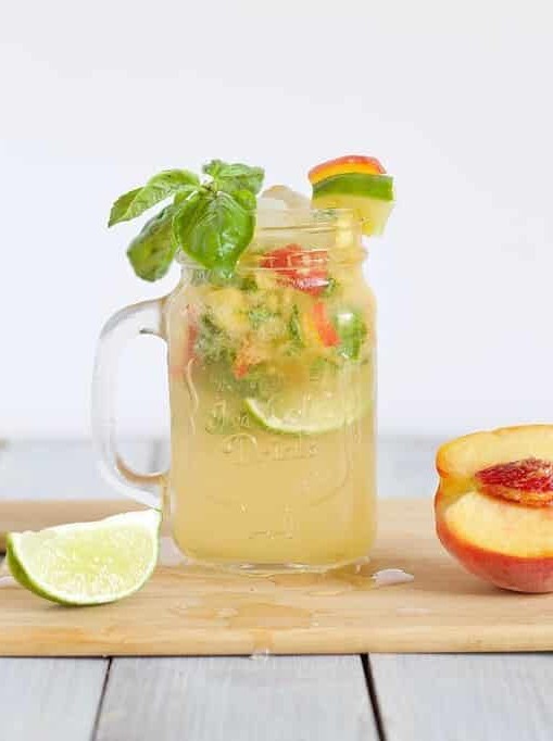 Basil Peach Mojito