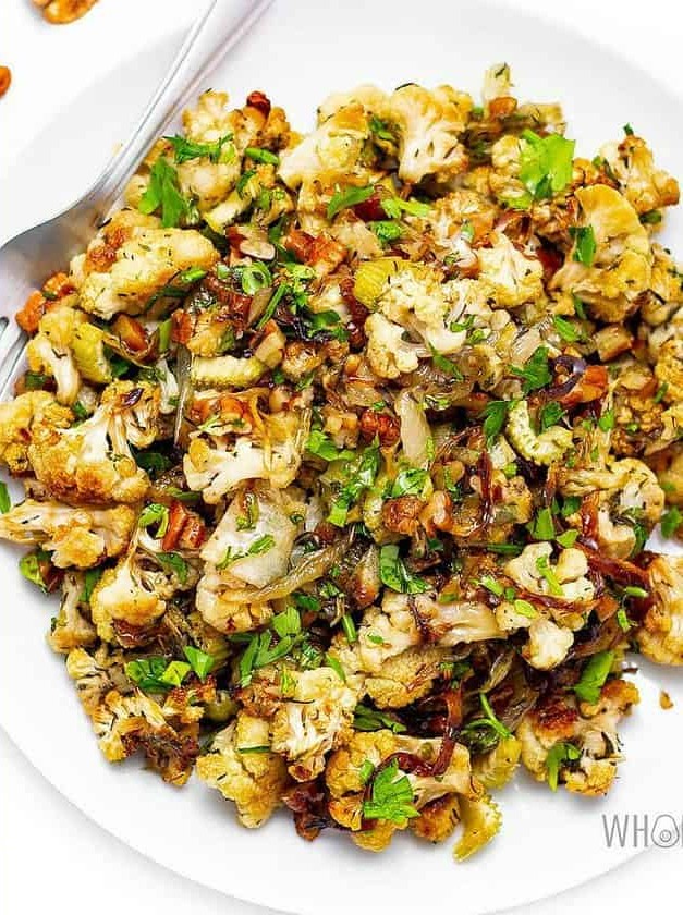 Keto Cauliflower Stuffing