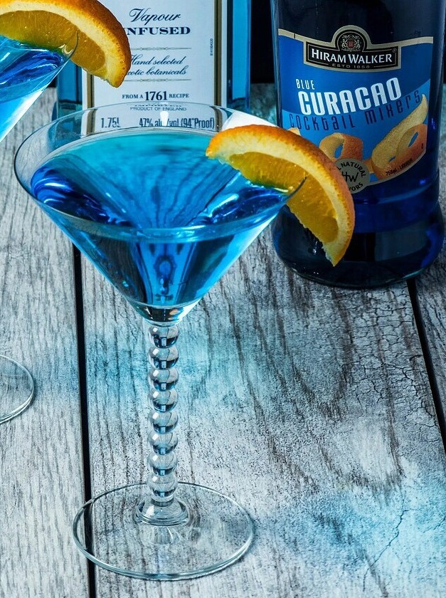 Low Carb Blue Martini