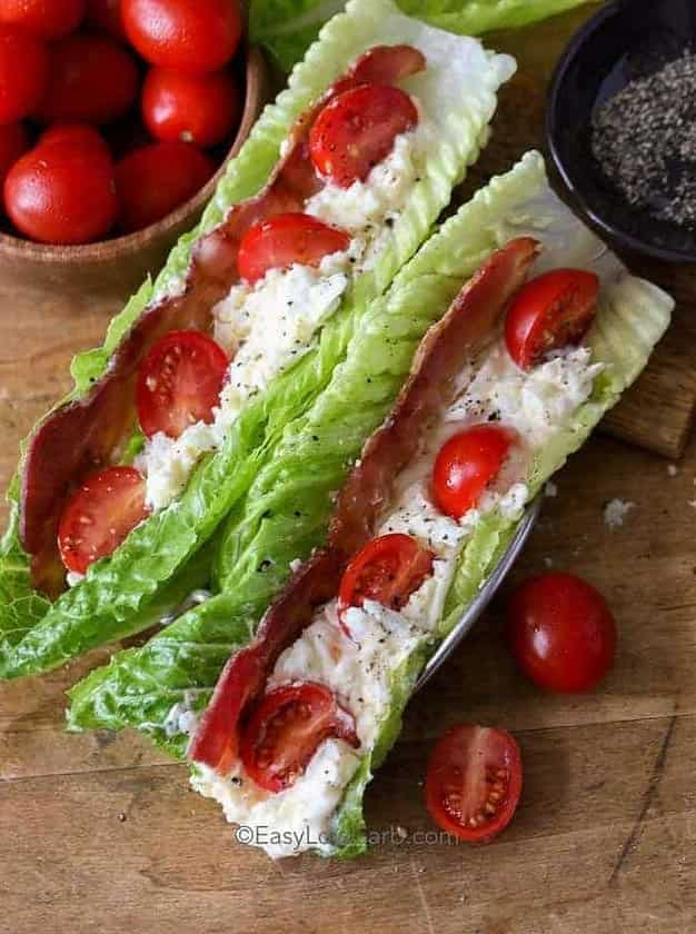 BLT Egg Salad Wraps