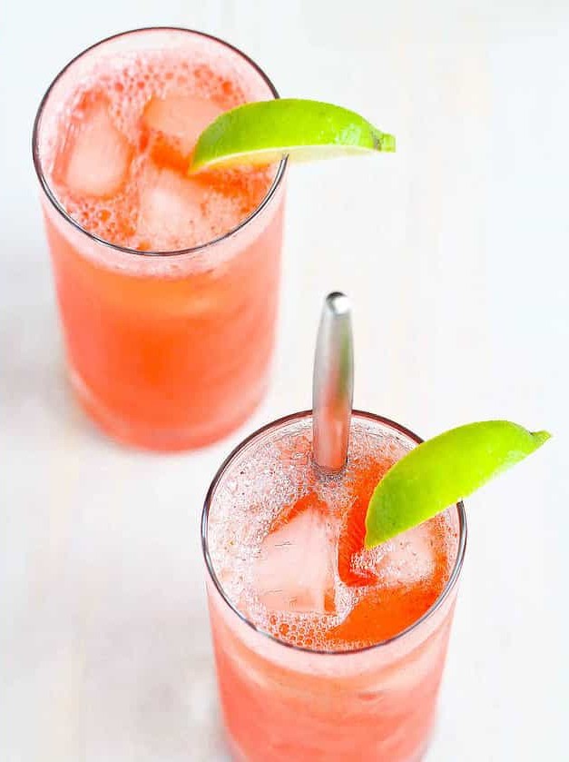 Fresh Strawberry Tom Collins