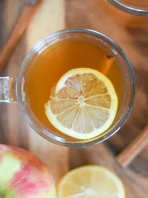 Spiced Apple Cider Hot Toddies With Whiskey