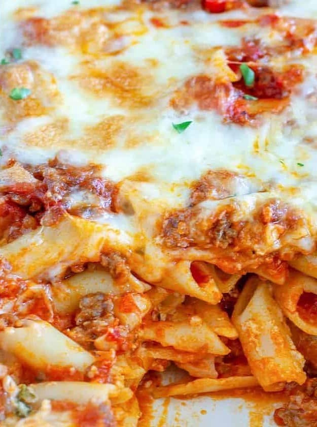 Baked Mostaccioli