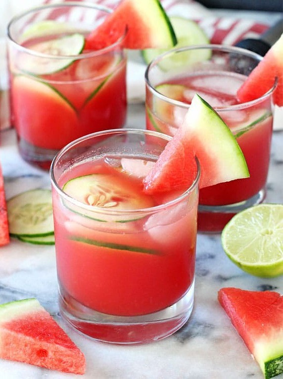 Watermelon Elderflower Cocktail