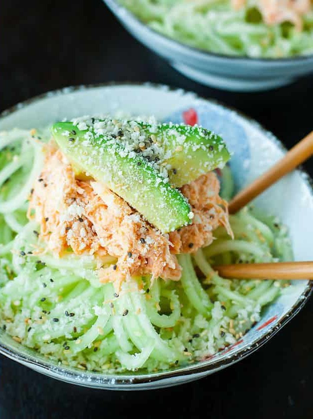 Spicy Sriracha Crab and Cucumber Salad