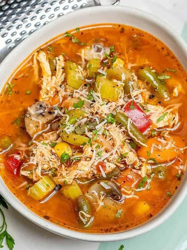 Italian Chicken Veggie Soup