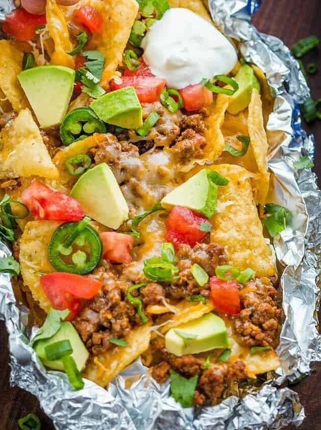 Foil Pack Baked Nachos