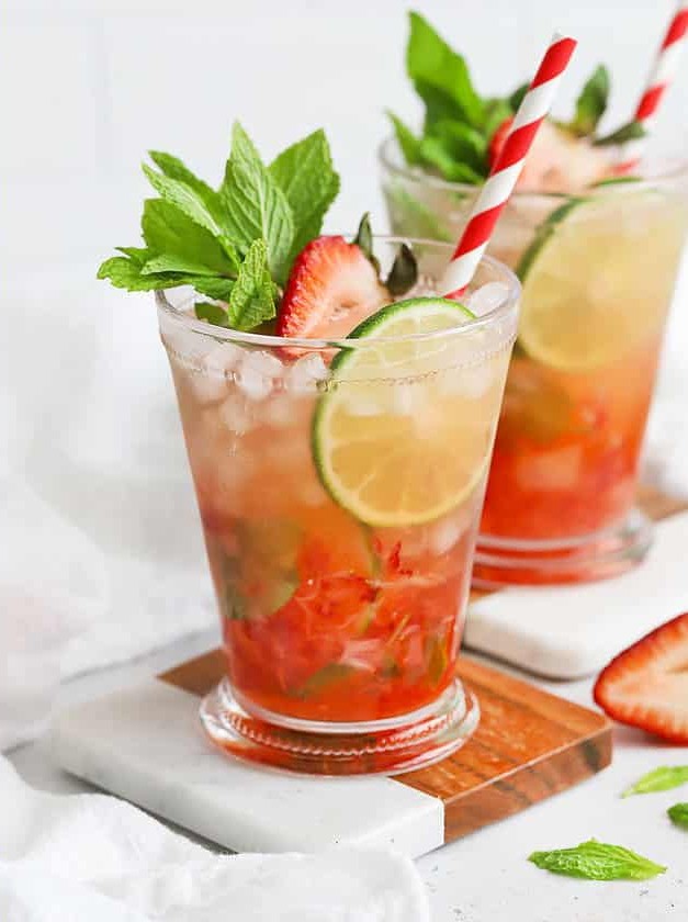 Strawberry Mint Julep Mocktail