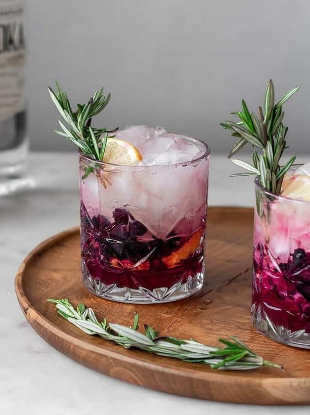 Blueberry Lemon Vodka Spritz