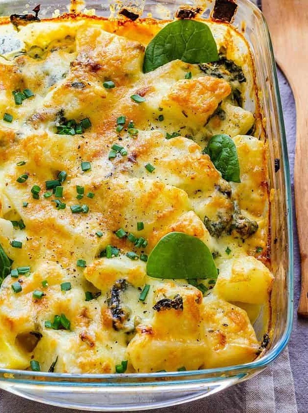 Spinach Potato Casserole