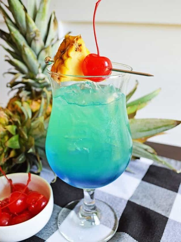 Tropical Blue Hawaiian Cocktail