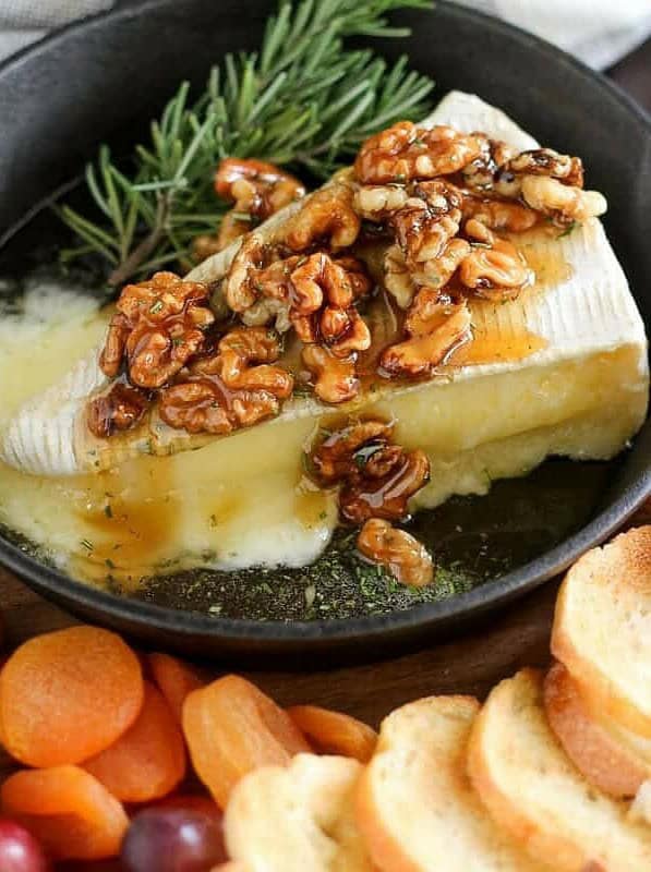 Honey, Rosemary & Walnut Baked Brie