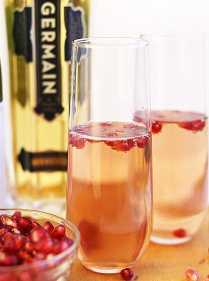 St. Germain Pomegranate Spritzers