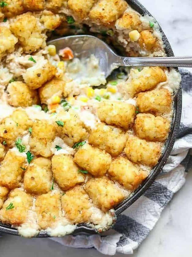 Vegan Tater Tot Casserole