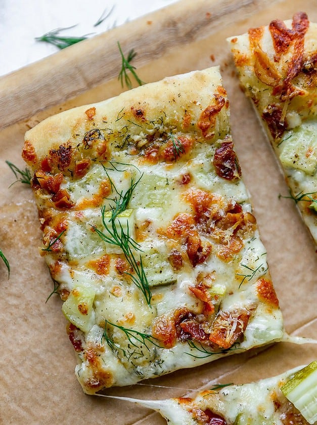 Dill Pickle White Pizza