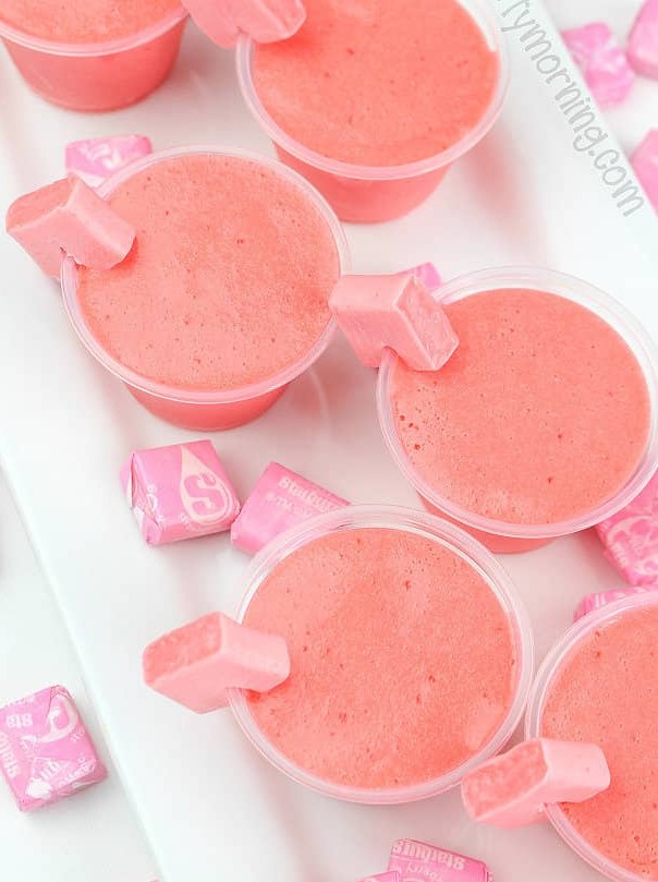 Pink Starburst Jello Shots