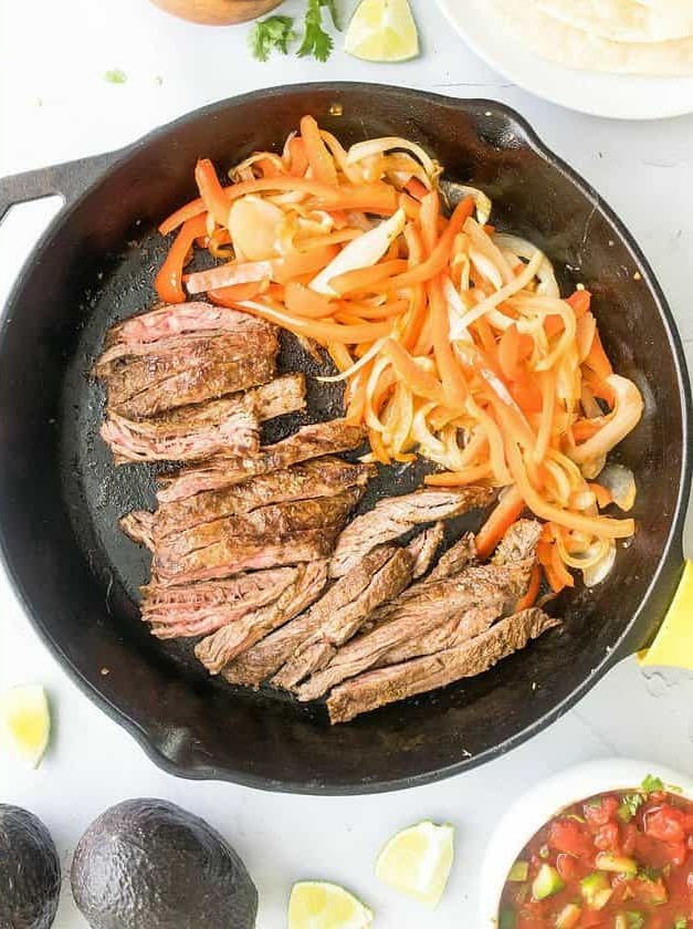 Flat Iron Steak Fajitas