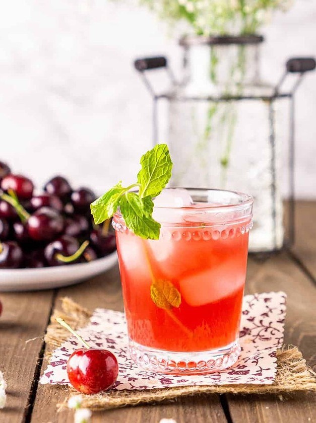 Cherry Bourbon Smash