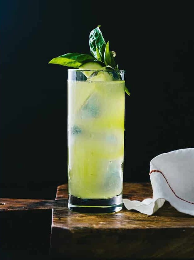 Basil "Collins" Cocktail