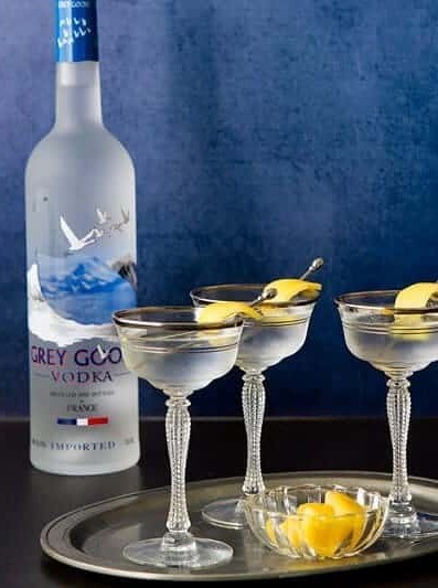 Grey Goose Vodka Martini With a Twist