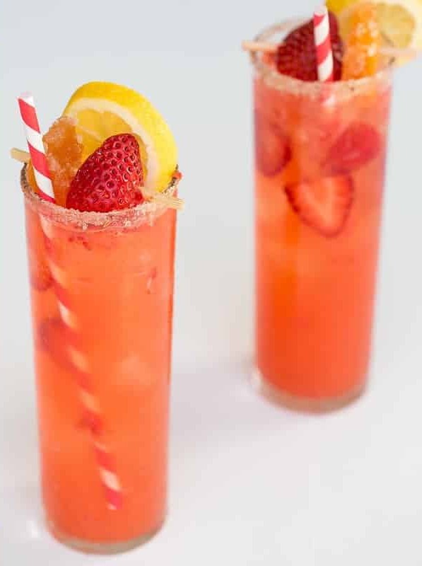 Grapefruit Strawberry Collins