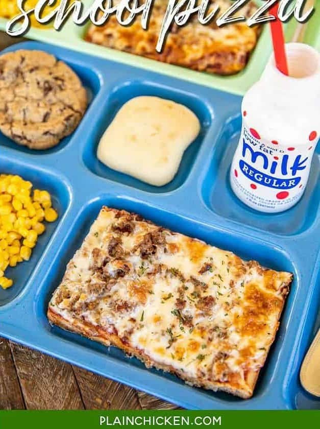 School Cafeteria Pizza