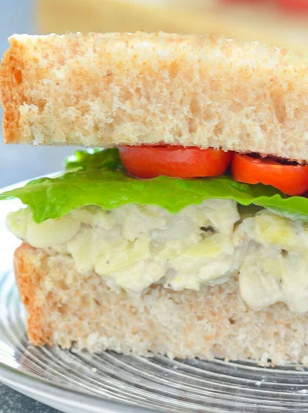 White Bean Artichoke Vegan Sandwich Filling