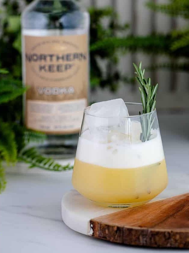 Winter Rosemary Vodka Sour