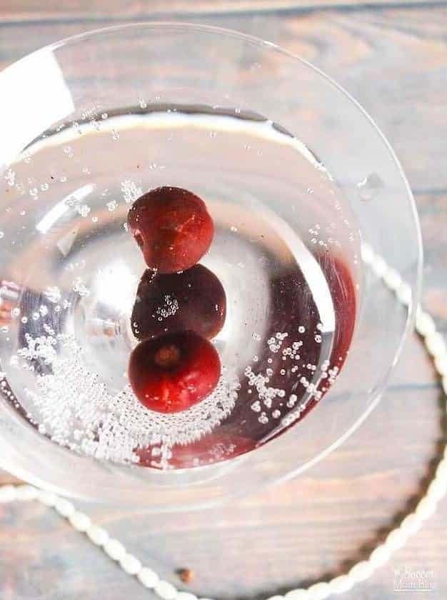 Sparkling Black Cherry Martini