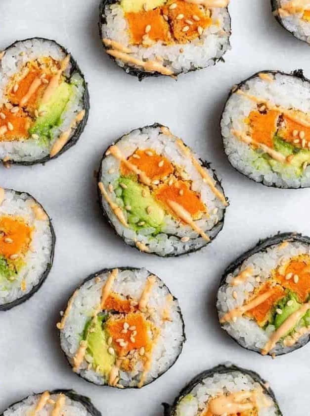 Vegetarian Sweet Potato Sushi Roll