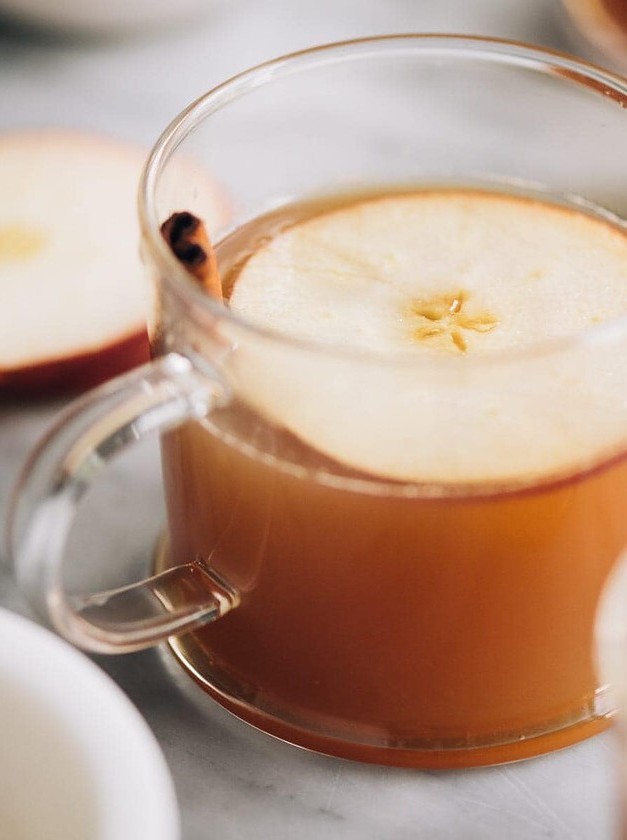 Apple Cider Hot Toddy With Maple Syrup