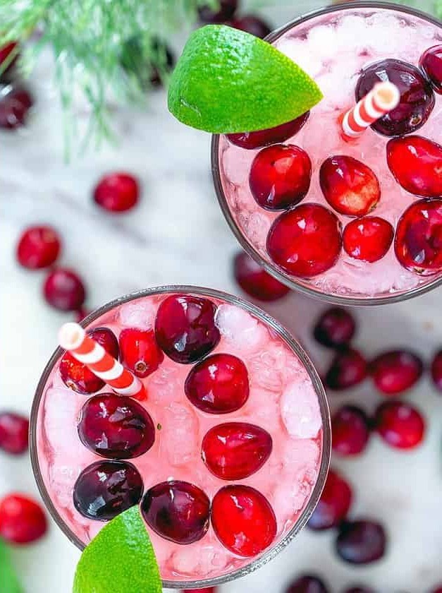 Cranberry Mojitos