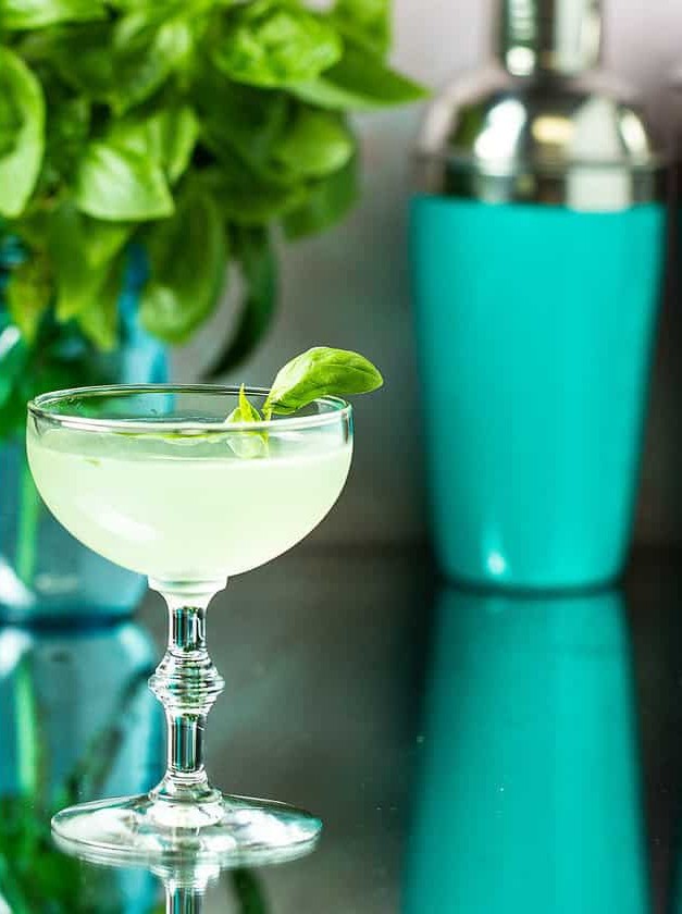 Basil Gimlet Cocktail