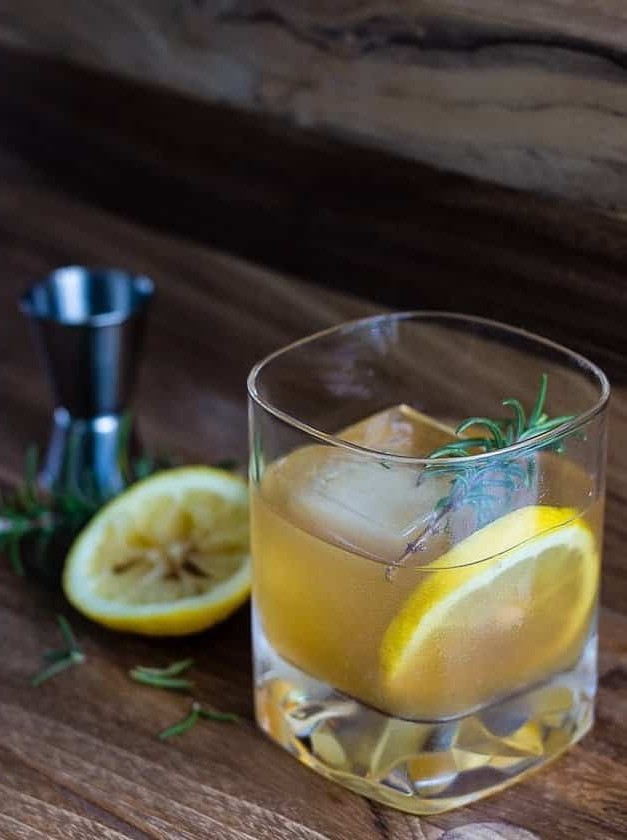 Lemon Maple Bourbon Cocktail