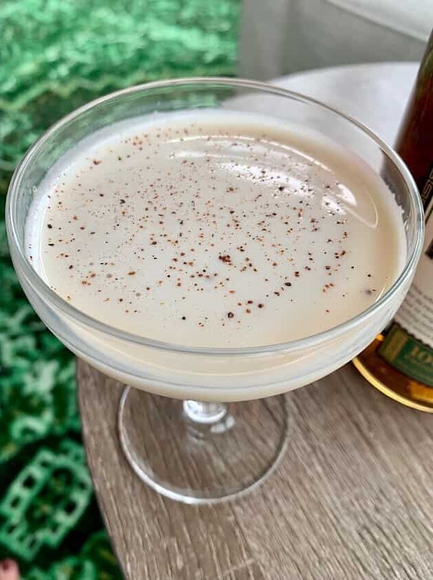 Bourbon Milk Punch Cocktail