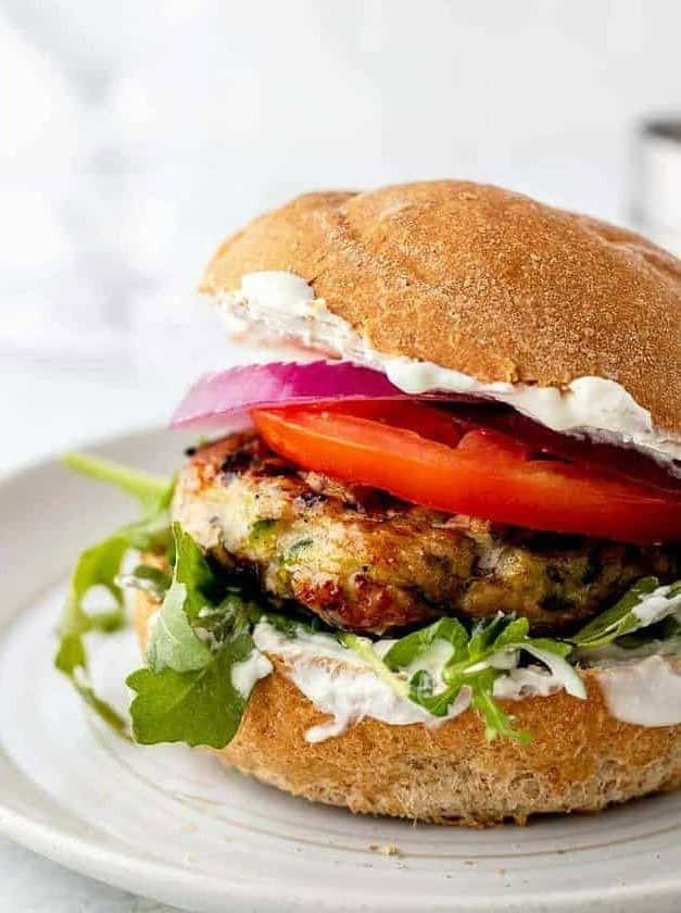 Healthy Zucchini Turkey Burgers