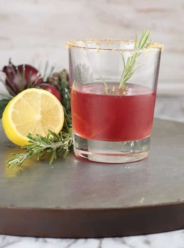 Pomegranate Sidecar Cocktail