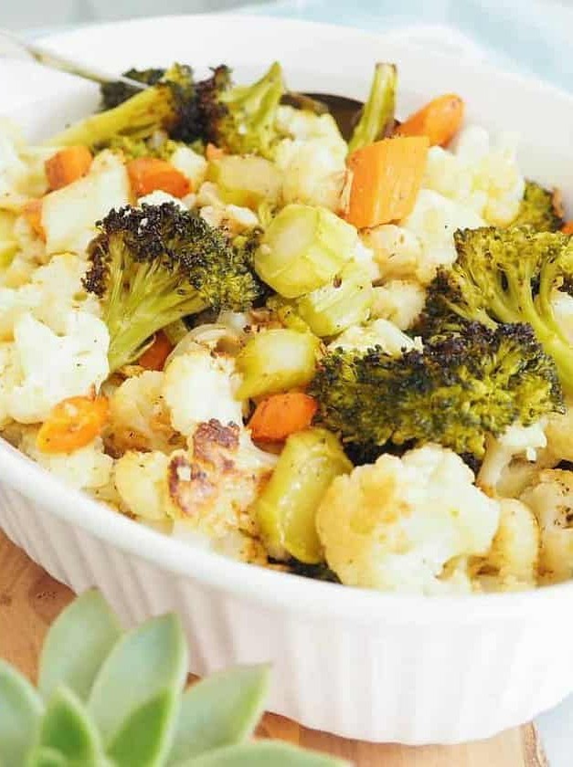 Roasted Broccoli and Cauliflower