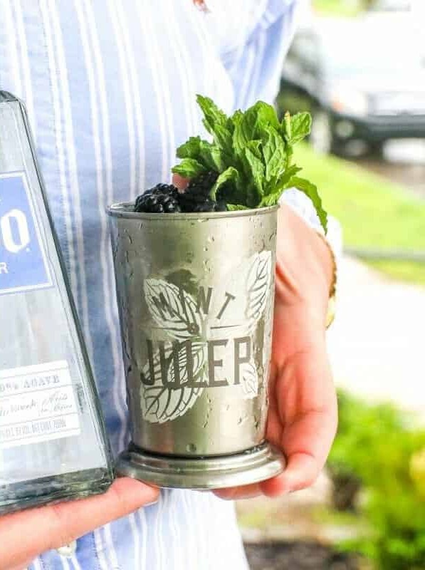 Blackberry Mint Julep Margarita