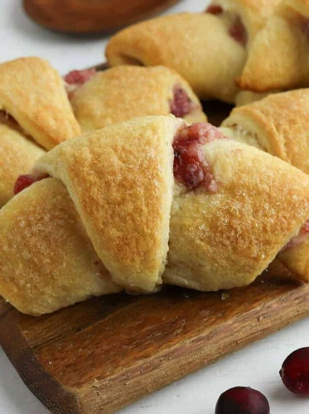 Cranberry Cheesecake Crescent Rolls