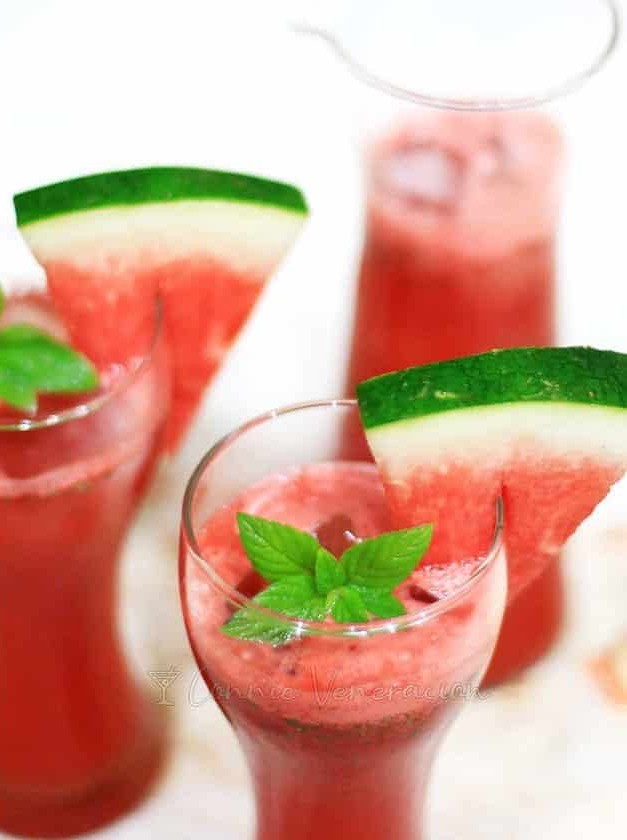 Watermelon and Coconut Rum Cocktail