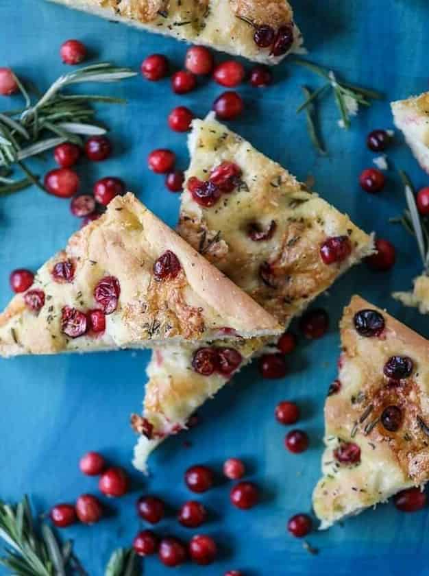 Cranberry Brie Focaccia Bread