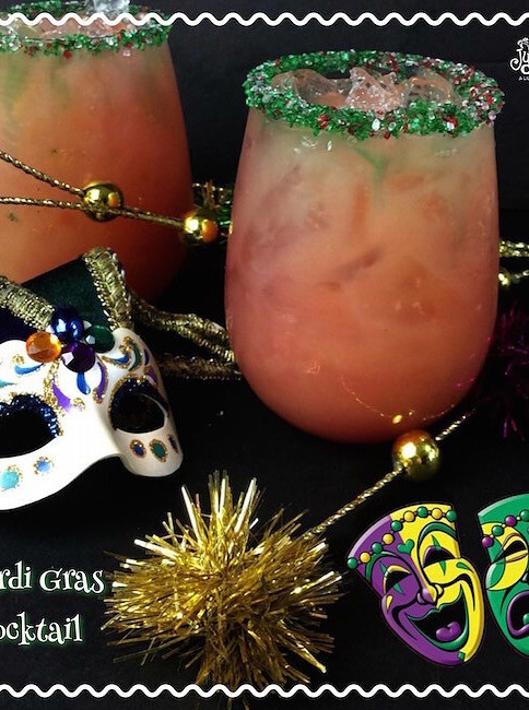 Mardi Gras Cocktail