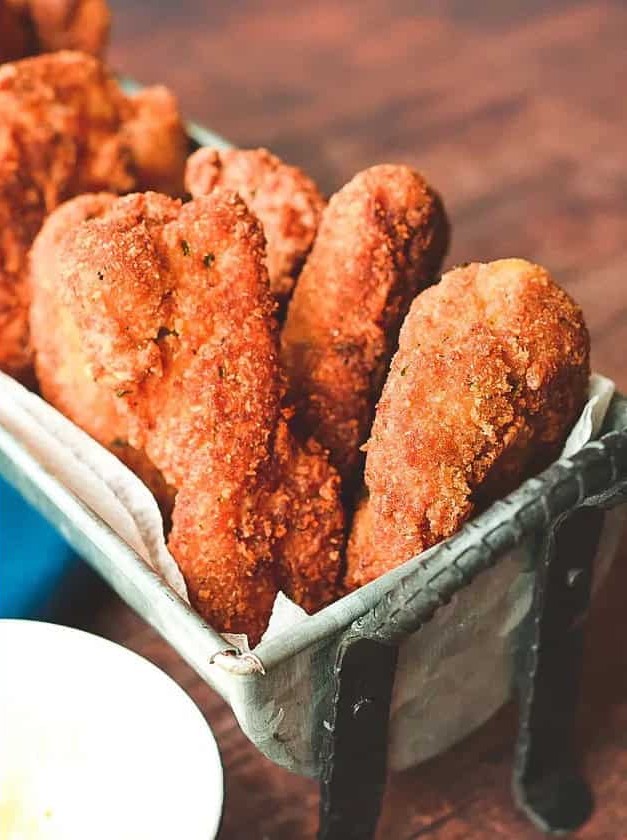 Crispy Fried Red Snapper Fish Sticks