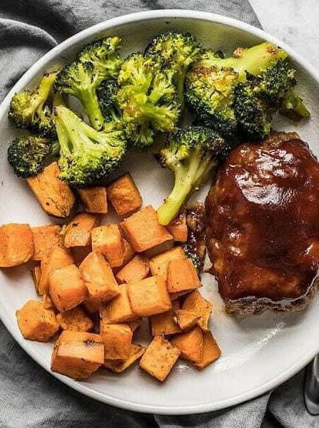 Sheet Pan BBQ Meatloaf Dinner