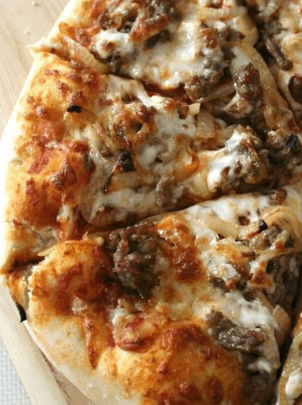 Italian Sausage & Caramelized Onion Pizza