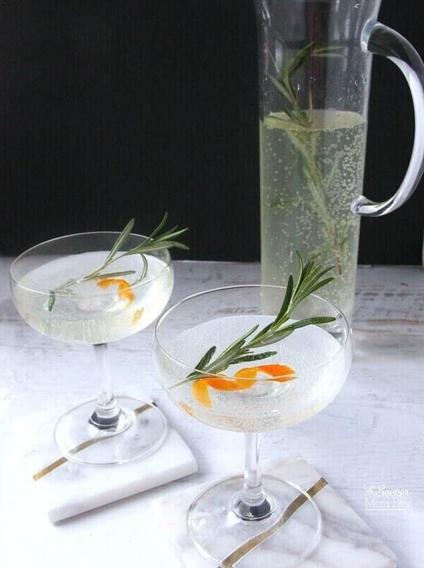 Rosemary Orange Vodka Spritzer