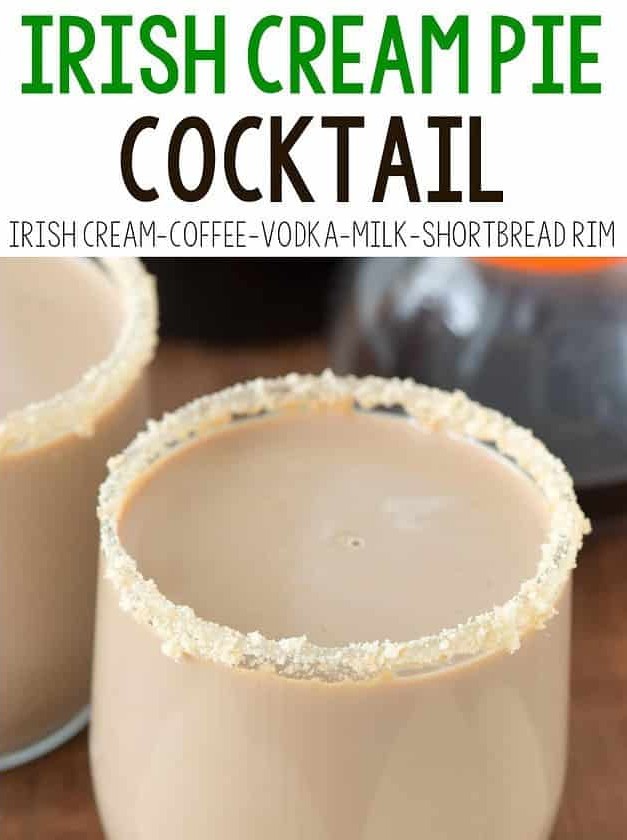 Irish Cream Pie Cocktail