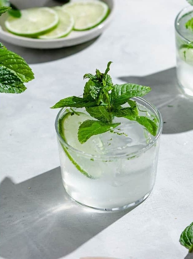 Lime Seltzer Cocktail