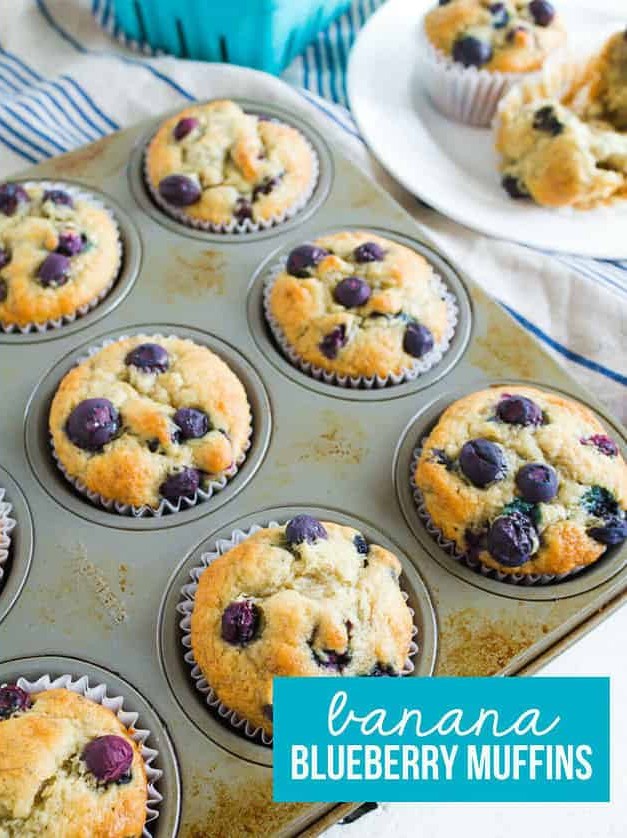 Banana Blueberry Muffins